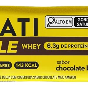 Barra de proteína simple chocolate belga Pinati 35g
