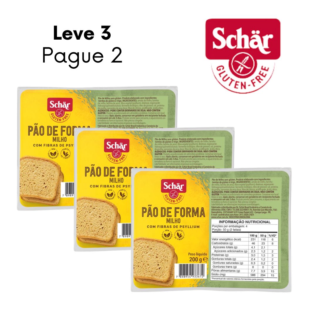 Pão de milho Dr. Schar 200g - Leve 3 Pague 2