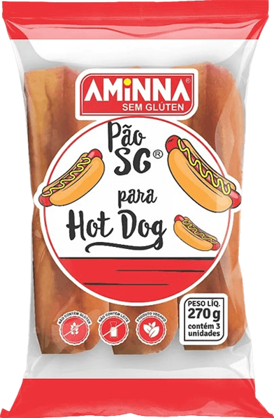 Pão hot dog Aminna