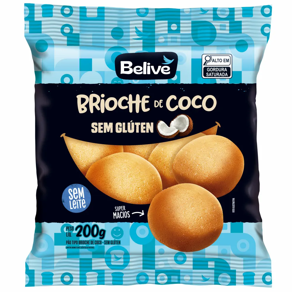 Brioche de coco Belive 200g