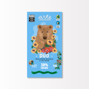 Chocolate duo branco e ao leite Arte Chocolate 75g