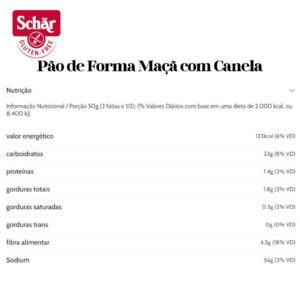 Pão de forma maçã e canela Dr. Schar 200g