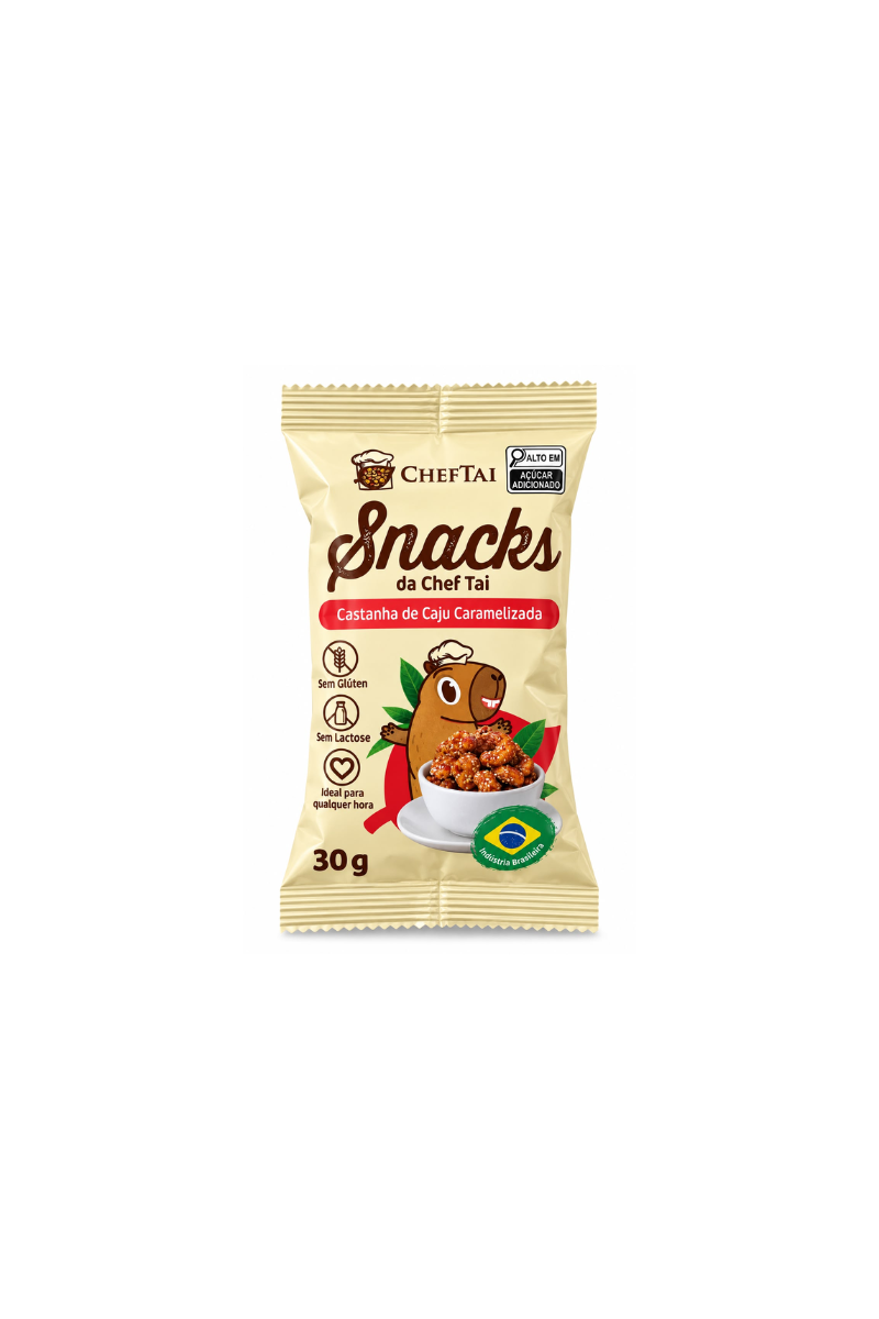Castanha de caju caramelizada Cheftai 30g