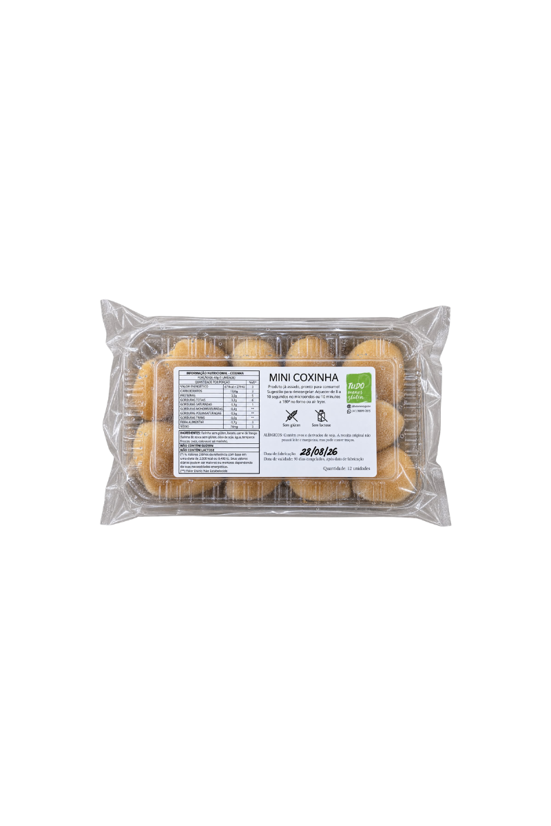 Coxinha congelado Tudo Menos Glúten