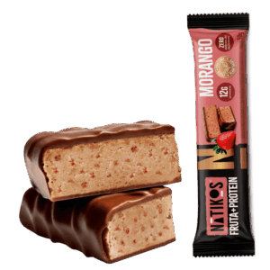 Barra maça e morango proteica  Natikos 50g