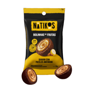 Bolinhas de banana com pasta de amendoim Natikos 30g