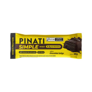 Barra de proteína simple chocolate belga Pinati 35g