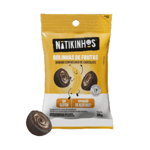 Bolinhas de banana com creme de chocolate Natikos 30g