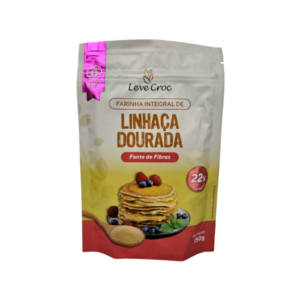 Farinha de linhaça dourada Leve Crock 150g