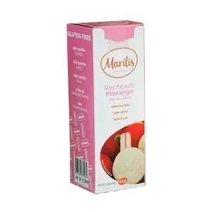Biscoito recheado de morango Marilis 100g