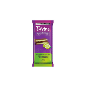 Chocolate recheado com creme sabor limão Divine 90g