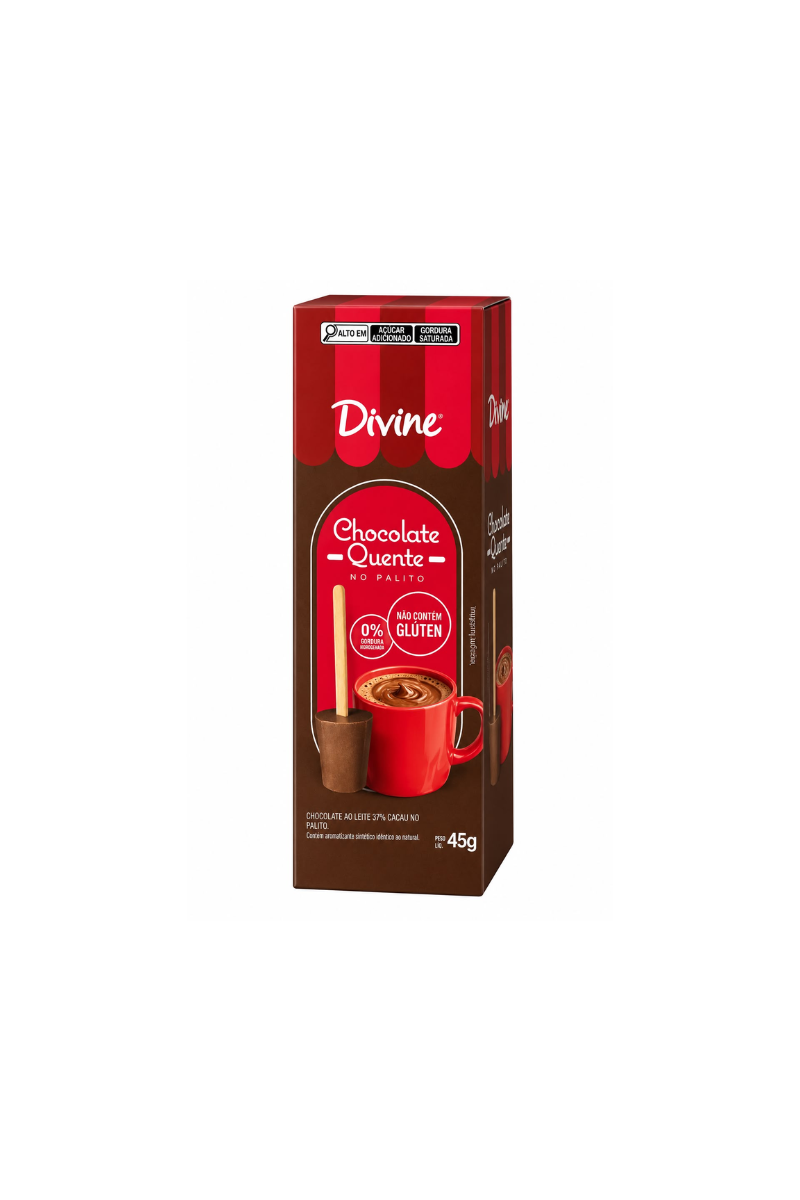Chocolate quente no palito Divine 45g